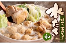 はかた一番どり 水炊き セット 和 (とりがらスープ・おろしポン酢付き)