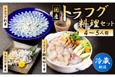 【冷蔵/指定日必須】国産 トラフグ 料理セット（4~5人前）フグ 詰め合わせ セット