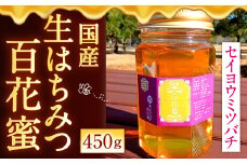 国産 生はちみつ セイヨウミツバチ 百花蜜 450g 蜂蜜 はちみつ ハチミツ