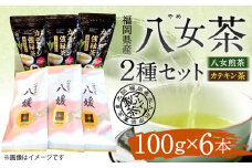 福岡県産 八女茶 2種 6本 セット 八女 煎茶 カテキン 緑茶ポリフェノール 飲み比べ アソート 緑茶 国産