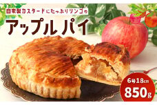 アップルパイ 6号 18cm 850g ホール りんご パイ 林檎 スイーツ お菓子 パイ生地 アーモンドクリーム スポンジ 自家製カスタード 焼き菓子 冷凍 国産