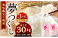 精米 食味鑑定士厳選【3ヶ月定期便】夢つくし10kg×3ヶ月