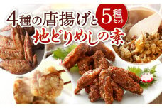 4種の唐揚げ と 地どりめしの素 セット 【冷凍】 