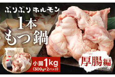 ぶりぶり ホルモン 1本 もつ鍋 厚腸編 1kg入り 新鮮 ホルモン モツ もつ 牛モツ 牛もつ ぷりぷり 黒毛和牛 小腸 腸壁 真空パック もつ鍋 鍋 セット スープ 旨味 あっさり うどん麺 ちゃんぽん麺 国産 九州産 冷凍