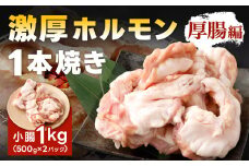 1本焼き 激厚 ホルモン 厚腸版 新鮮 ホルモン 塩ホルモン モツ もつ 牛モツ 牛もつ ぷりぷり 旨味 黒毛和牛 小腸 腸壁 真空パック 国産 九州産 冷凍