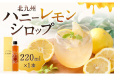 北九州 ハニーレモンシロップ 1本 (箱入り) 220ml シロップ れもん 檸檬 フルーツ 果物 くだもの 国産
