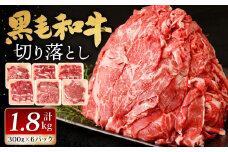 九州産 黒毛和牛 切り落とし 1.8kg (300g×6パック) 【順次発送】お肉 牛肉 国産牛 和牛 冷凍 小分け