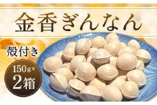 金香ぎんなん（殻付き）150g×2箱 合計300g 銀杏 ぎんなん 実 おつまみ おやつ
