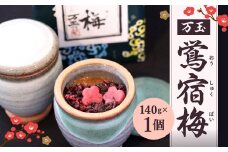 万玉 鴬宿梅 140g×1個 梅 梅干し 紀州産南高梅