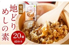 【常温】地どりめしの素 20個（40合）計40合分 鶏肉 鶏飯 混ぜご飯 はかた地どり ご飯 混ぜるだけ 簡単 時短 ごぼう 小分け レトルト