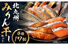 北九州 みりん干しセット 4種 計17切セット みりん干し 干物 ひもの 冷凍 福岡県 北九州市