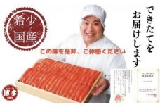 【特別限定品】希少国産卵のできたて辛子明太子240ｇ（無凍結）