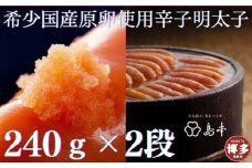 【福岡市】国産卵無着色辛子明太子