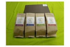【福岡市製造】にじきゃり珈琲　～4か国飲み比べセット～　コーヒー豆200ｇ×4