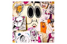 福岡のご当地キャラ似顔絵色紙の妖精しきっしーの似顔絵