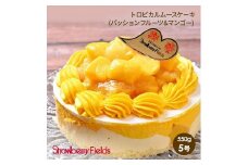 【福岡市】トロピカルムースケーキ(パッションフルーツ&マンゴー)　5号　15cm径　ストロベリーフィールズ