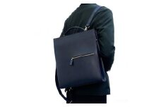 福岡市　Foglia A4縦型2WAYビジネスリュック 　【カラー：ブルーブラック】