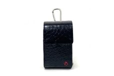 【ブラック】博多革工房HOMMONが作ったゴルフ距離計ケースLサイズ【クロコダイル】
