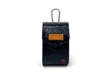 【ブラック】博多革工房HOMMONが作ったゴルフ距離計ケース【クロコダイル】