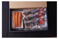 天然だし明太子（160ｇ）と鰯めんたい（3尾）Aセット【辛子明太子】