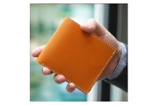 2つ折り財布＜キャメル＞【福岡市内製造】
