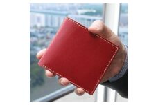 2つ折り財布＜レッド＞【福岡市内製造】