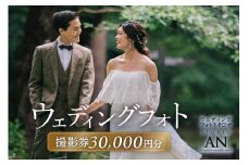 ウェディングフォト30,000円分撮影券【スタジオAN】