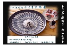 【トラフグ薄造り大皿セット】ふぐ専門店ふくます水産「博多の台所：福岡中央卸売市場」より直送