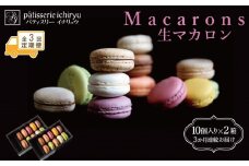 【定期便全3回】【福岡市】生マカロン（10個）×２箱セット