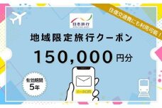 福岡県福岡市日本旅行地域限定旅行クーポン150,000円（Eメール発行）