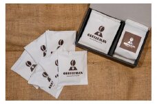 セット【福岡市COFFEEMAN】焙煎日本チャンピオン厳選セット  旬なブレンド(豆)200ｇ＋6.4Blendドリップバッグ(10g)×6個