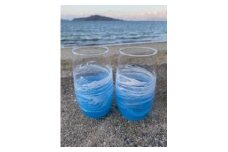【福岡市】オーシャングラス　1個　420ml【ブルー系】