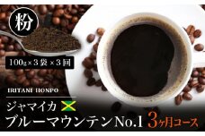 毎月届く ブルーマウンテン300g・粉コース！3ヶ月コース(100g×3)_Ec103-P