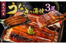 うなぎの蒲焼き3尾セット_うなぎ 蒲焼き 3尾 セット 独自製法 旨味 こだわり タレ付き 南九州産 ふんわり ジューシー 素材厳選 真空パック 便利 湯煎 アレンジ レシピ おつまみ ひつまぶし うな丼 冷凍 食品 加工品 惣菜 贈り物 国産 お取り寄せ 福岡県 久留米市 送料無料_Cu017