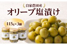 自家農園産　オリーブ塩漬け　115g×3個_Ca206