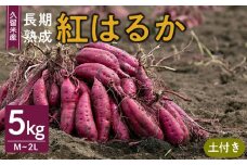 福岡県久留米市産　長期熟成紅はるか 5kg　M～2L　土付き