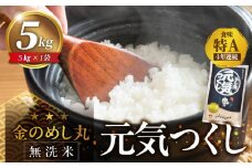 【無洗米】金のめし丸元気つくし 5kg（令和6年産米）_令和6年産 無洗米 4年連続 特A 金のめし丸 元気つくし 5kg × 1袋 一粒一粒 しっかり つや 粘り 炊きたて ごはん 春夏秋冬 冷めても いつでも 美味しい 農産物検査 上位等級 国産 食品 食べ物 米 白米 精米 グルメ お取り寄せ 福岡県 久留米市 送料無料_Gr058