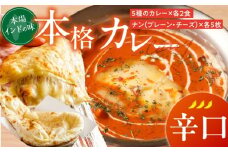 【辛口】ビスヌ 本格カレー 10食＋プレーンナン5枚＋チーズナン5枚_ビスヌ 10食 プレーンナン チーズナン 各 5枚 辛口 バターチキン 豆 海老 チキン キーマ インドカレー ナン チーズ スパイス こだわり インド 直輸入 Aランク できたて 冷凍 真空パック 福岡県 久留米市 送料無料_Ca050-03