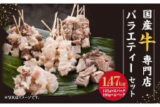 国産牛 専門店 牛すじ バラエティーセット 串 × 3種 角切り ×2種