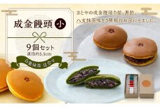 【成金饅頭 白黒抹茶 小 詰合せ】9個セット  まんじゅう 饅頭 和菓子 お菓子 福岡県 直方市