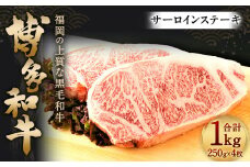博多和牛 サーロインステーキ セット 1kg（250g×4枚）