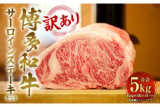 訳あり！博多和牛 サーロイン ステーキセット 5kg