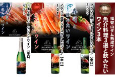 福智山ダム熟成 魚介料理3選と飲みたい白ワイン＆スパークリングワイン 3本 詰め合わせセット FD337 熟成ワイン ワイン 酒 お酒