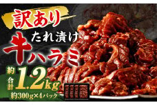【訳あり】 秘伝 コク旨 たれ漬け 牛ハラミ肉 1.2kg