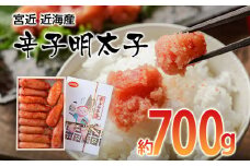 宮近 近海産 辛子明太子(約700g)【田川市】