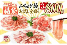福袋 豚肉 ふくよか豚 精肉詰め合わせセット 豚肉 しゃぶしゃぶ 焼肉 切り落とし【B】ふくよか豚 お試し全部セット ロース バラ 小分け ブタ肉 ぶた肉 冷凍 福岡県 福岡 九州 グルメ お取り寄せ