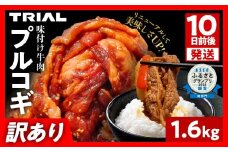 スピード発送 【訳あり】プルコギ 牛肉 切り落とし 味付け 小分け 1.6kg トライアル 焼肉 冷凍 タレ漬け 韓国料理 惣菜 おかず 辛くない 子供でも食べられる 牛丼 チャプチェ お取り寄せ 福岡 最短10日発送