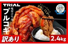 【訳あり】プルコギ 牛肉 切り落とし 味付け 小分け 2.4kg トライアル 焼肉 冷凍 タレ漬け 韓国料理 惣菜 おかず 辛くない 子供でも食べられる 牛丼 チャプチェ お取り寄せ 福岡