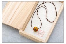 【本漆塗】『贅沢なペンダント』漆玉サイズ18mm
