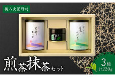 奥八女星野村　煎茶・抹茶セット【自然の中で育った豊かな味・香・色をお楽しみ】 茶 お茶 煎茶 抹茶 緑茶 福岡県 八女市